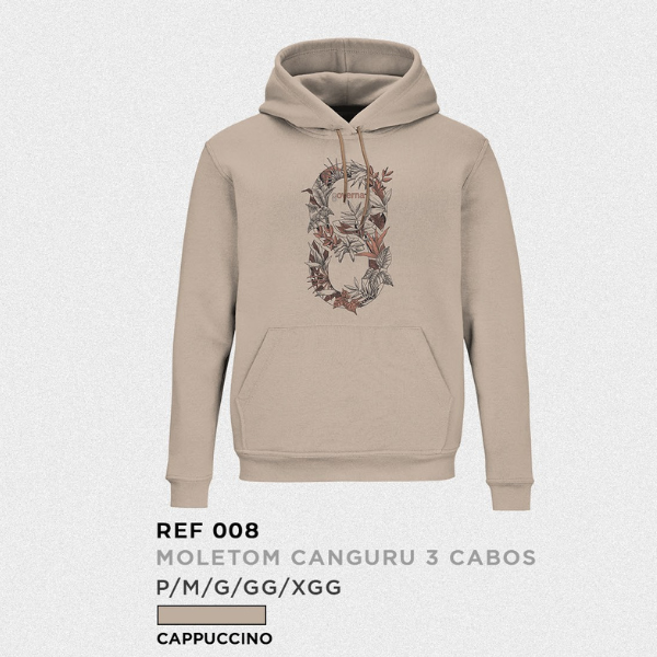 Moletom Canguru Governa – Cappuccino
