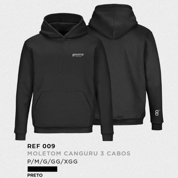 Moletom Canguru Elo – Preto