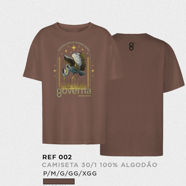 Camiseta Governa Bird – Marrom