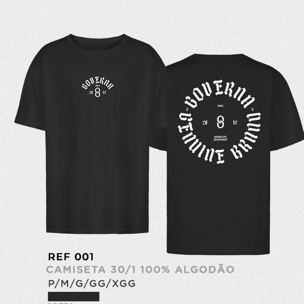 Camiseta Governa Genuine Circle – Preta